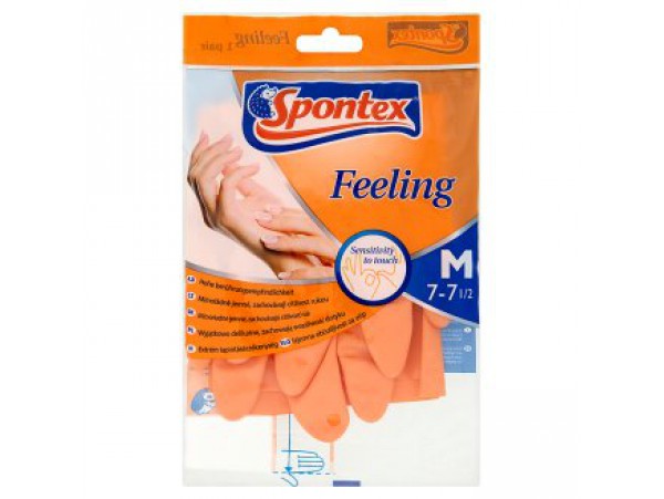 Spontex Резиновые перчатки Feeling размер M
